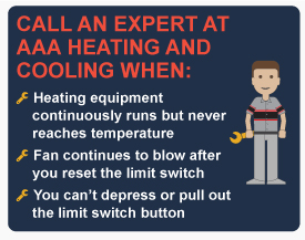 When to call AAA Heating and Cooling